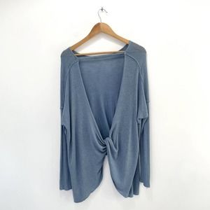 Free People Chase You Twist Open Back Sweater